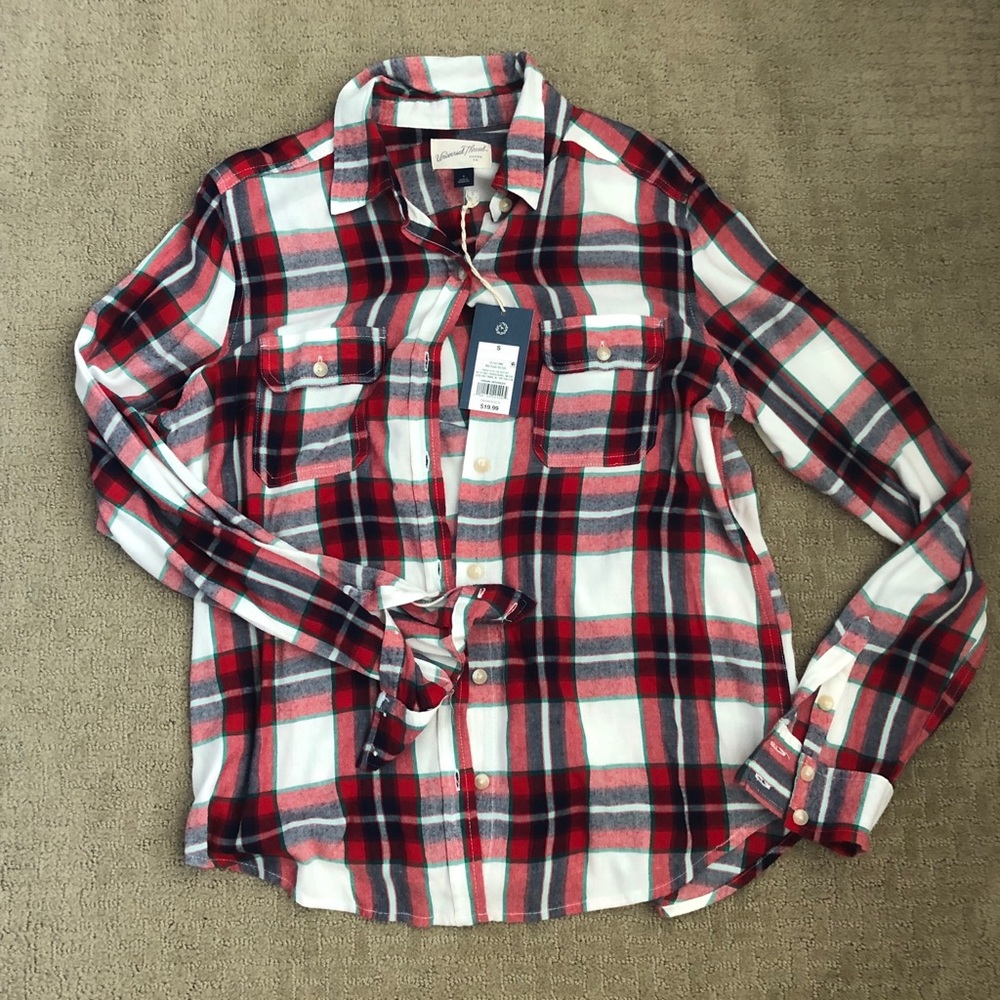 Universal Thread Plaid Button Down